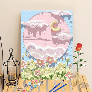 Fait à la main bricolage mur photos maison salon décor 30*40 encadré paysage <span class=keywords><strong>peinture</strong></span> par numéros Kits - Product Image 1