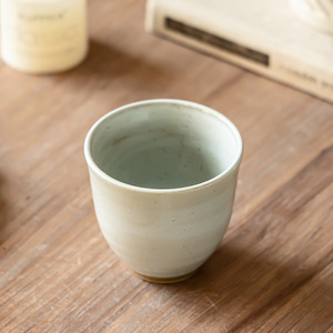 Retro Handleless Ceramic <b>Cup</b>, Portable Hand Grip Water Tea <b>Cup</b> Creative Drinkware for Home Restaurant Bar Wholesale - Product Image 3
