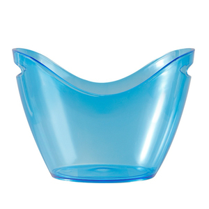 Seau à glace moderne en forme de bateau de 4 L - Seau à <span class=keywords><strong>champagne</strong></span> et à bière transparent à double ou simple paroi pour bar - Product Image 3