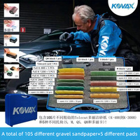 Kertas Amplas Kering Persegi KOVAX Tolekit Impor Jepang Set Poles 400-3000 Grit Perlengkapan Abrasif Perbaikan Cat Otomotif Grosir