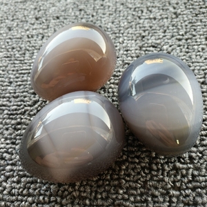 2026 Edelsteine Günstige Eier für <span class=keywords><strong>Kegel</strong></span>-Übungen Jade-Set Natürlicher Achat Grauer Achat-Ei Souvenirs Geschenk - Product Image 3