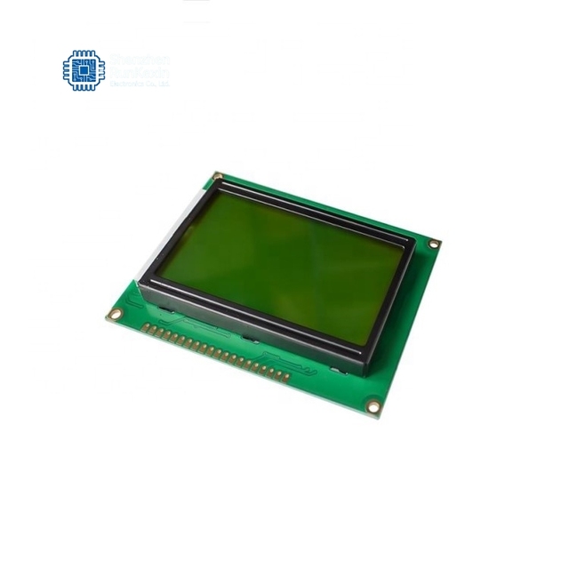 Factory LCD 128x64 Character 12864B 5V Yellow-green Screen Blacklight LCD Monitor Module LCD12864
