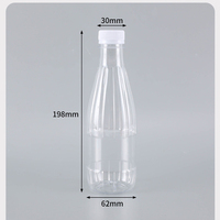 Bouteille en plastique PET de 500ml pour eau minérale et lait avec bouchon à vis pour boisson et emballage