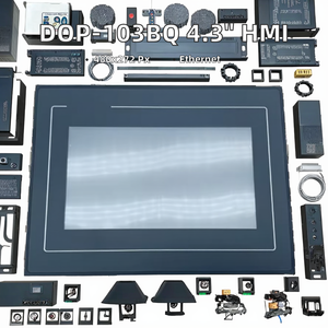 DOP-107BV <b>Touch</b> <b>Screen</b> HMI Panel <b>Monitor</b> PLC Controller 7 Inch TFT Display 480x272 Resolution Industrial Automation Ethernet New - Product Image 2