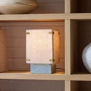 Handmade Parchment Lampshade Table Lamp Led <b>Light</b> E27 Knob Switch For Living Room Bedroom Eco Friendly - Product Image 1