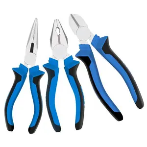 Hoge Kwaliteit Carbon Staal Arbeidsbesparende Multifunctionele Lange Neus Diagonaal Wire Cutting Combinatietang Tool Set