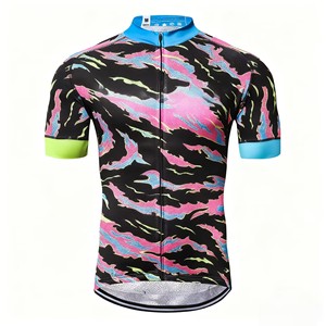 Custom Sublimation Printed High Quality Polyester Cycling Jerseys Short Sleeve Men Women Team Events Road Racing Cycling Jersey - Product Image 1