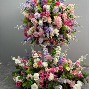 MILE - Centros de Mesa de Flores Artificiales de Seda Sintética Coloridas, Arreglos Florales para Decoración de Bodas, Fiestas y Hogar - Product Image 2