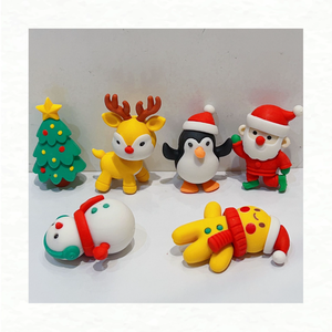 Material Escolar, Borrador con Forma de Dibujos Animados Navideños, Juguete Educativo para Estudiantes, Borrador Ensamblable - Product Image 1