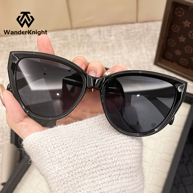 Ultralight Fashion Quality Cat Eye Morandi Style Sunglasses Fashion Trend Plastic Luxury Women Eyewear