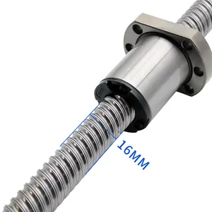 High Precision SFU1605 SFU1610 SFS1610 Single Nut Ball Screw C5 1605 Ball Screw 1610 Ball Screw For Milling CNC Machines