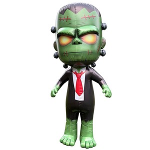 Disfraz Inflable <span class=keywords><strong>de</strong></span> Zombie <span class=keywords><strong>Extraterrestre</strong></span> Frankenstein para Adultos, Disfraz <span class=keywords><strong>de</strong></span> Mascota Humana Horrible - Product Image 1