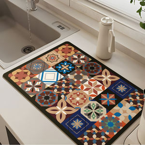 Tapete Escurridor de Platos de PVC Súper Absorbente, Moderno, Lavable, <span class=keywords><strong>para</strong></span> Vajilla, Botellas, Alfombrilla de Cocina - Product Image 4