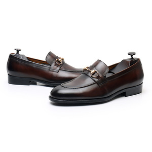 Chaussures habillées décontractées en cuir à lacets pour hommes, bout pointu, style patchwork, pour affaires, mode, soirée, mariage – Grande promotion de la marque personnalisée - Product Image 6