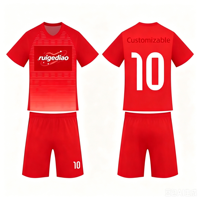 Maillot de football thaïlandais pour adultes, personnalisable avec nom et logo, respirant, maillot de foot vierge, séchage rapide, maillot de foot pour enfants