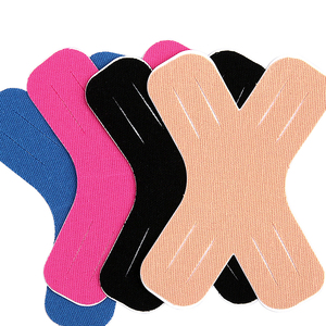 Cinta de Kinesiología de Algodón Precortada en Forma de X, Soporte para Hombro, Rodilla y <span class=keywords><strong>Muslo</strong></span>, para Baloncesto, Gimnasio, Deportes, Parche Muscular - Product Image 3