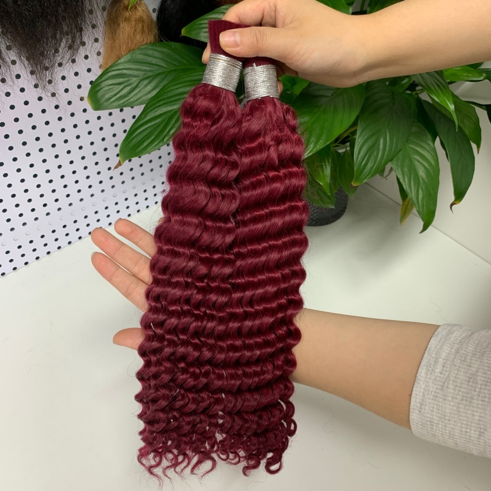 Vast Hair Workshop Craft Detail 7 for KAMA 100% Human Hair Extensions Curly Boho Braids Bulk Human Hair Bundles for Black Women