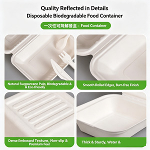 Cajas Rígidas Cuadradas Personalizadas para Hamburguesas de 6 Pulgadas, Desechables, Biodegradables, Ecológicas, de Papel Kraft para Envasado de Alimentos - Product Image 2