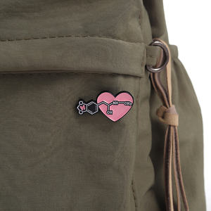 Creatieve Wetenschap Broche Chemie Regenboog Reageerbuis <span class=keywords><strong>Dna</strong></span> Microscoop Moleculaire Formule Kat Hond Badge Punk Reversspeld Sieraden - Product Image 3