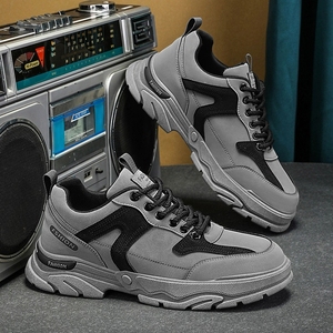 <b>Men</b> Autumn New <b>Work</b> <b>Shoes</b> Thick Sole Anti-Slip Durable Casual Trendy Sport Sneakers - Product Image 4