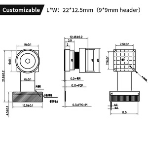 Module de caméra DVP HM1375 pour robot aspirateur intelligent, sortie HD 1,3 mégapixels YUV 960P/720P, noir et blanc, faible luminosité - Product Image 5