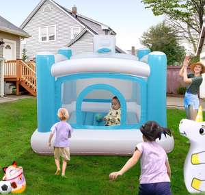 JOSEN Vietnam Factory <b>Castle</b> Kids <b>Bounce</b> House Bouncy <b>Castle</b> PVC Inflatable Eco-Friendly 300kg Capacity 150x150x130cm Outdoor - Product Image 1