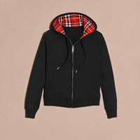 Hoodie Laris Manis Unisex Serat Katun Bernapas dan Ramah Lingkungan Jaket Olahraga Musim Dingin dengan Ritsleting Penuh