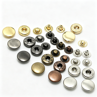 Boutons-pression en cuivre métallique haut de gamme, quatre parties, petits, mini, blancs, sans couture, pour vêtements de poupées DIY, petits portefeuilles, Zhejiang