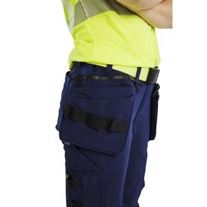 BLAKLADER - 719316428933D22 <b>Women</b>’s hi-vis <b>trouser</b> with 4-way-<b>stretch</b> Navy blue/Yellow - EAN 7330509806654 HI-VIS WORKWEAR - Product Image 4