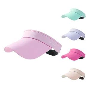 Pare-soleil d'été réglable pour dame Mode d'été Nouveau design à large bord vierge Outdoor Riding Beach UV Sun Visor Hats Wholesale