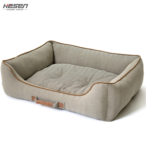 Süper yumuşak tasarımcı kumaş yüksek Loft köpek yatağı yıkanabilir Pet yatak köpek yastık lüks köpek yatağı - Product Image 3