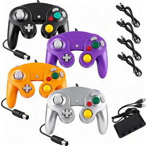 Manette filaire pour Nintendo Switch NGC GC Joystick pour Gamecube Contrôleur Wiiu Wii Vibration pour Port PC USB - Product Image 1