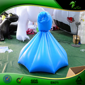 Costume <span class=keywords><strong>Gonfiabile</strong></span> Personalizzato a Forma di Gonna, <span class=keywords><strong>Vestito</strong></span> da Principessa in PVC Blu - Product Image 2