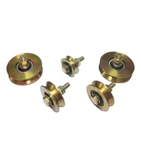 Roue de porte coulissante avec roulement, rainure en U, Support interne, poulie de porte coulissante