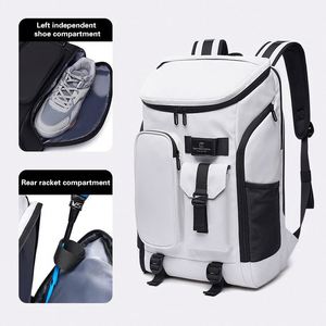 Sac à dos de tennis avec logo imprimé, sac de sport pour compétition avec compartiment à chaussures, sac de sport personnalisé pour raquette de badminton - Product Image 4