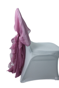 suministro de fábrica al por mayor barato banquete boda satén flor silla fajas - Product Image 2