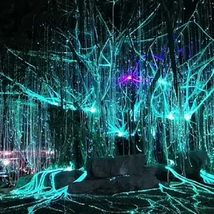 Professional Lighting Water Curtain Avatar Tree LED Fiber Optic Lights For Outdoors, Garden, Park