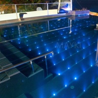 DMX étanche Twinkle RGB fibre optique piscine lumière sous-marine LED fibre étoile piscine kits d'éclairage