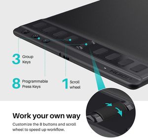 <span class=keywords><strong>Tavoletta</strong></span> <span class=keywords><strong>Grafica</strong></span> Elettronica Professionale H951P <span class=keywords><strong>per</strong></span> Scrittura e Disegno con Penna Digitale Senza Batteria Accessori <span class=keywords><strong>per</strong></span> Computer - Product Image 2