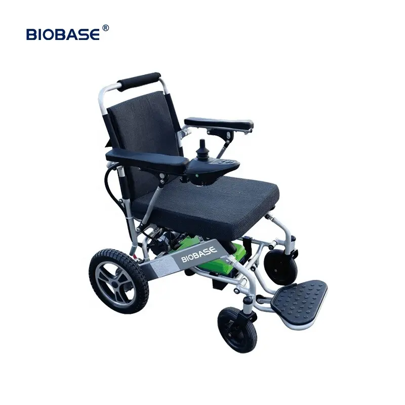 Biobase วีลแชร์ไฟฟ้าปรับความสูงได้,รถเข็นพับได้สำหรับผู้ป่วยในโรงพยาบาลผู้พิการ