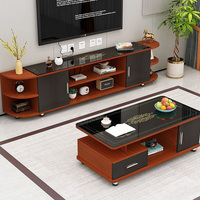 Meubles TV en verre blanc au design simple, nouveau style moderne et luxueux, avec rangement pour salon - Prix de gros