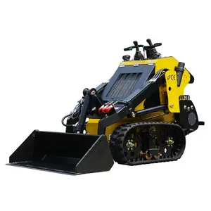 New Design EPA Approved Mini Skid Steer With Track Wheel Version 23 Horse Power Mini Loader For Sale