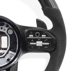 Volant en fibre de carbone à expédition rapide pour Mercedes Benz <span class=keywords><strong>AMG</strong></span> B C E S W166 W177 W205 W213 W212 W218 W222 C63 E63 G63 - Product Image 5