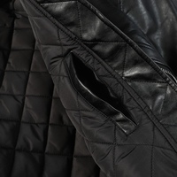 Blouson Bomber Varsity en Toile PU pour Homme avec Patch Brodé Personnalisé, Imperméable et Réversible