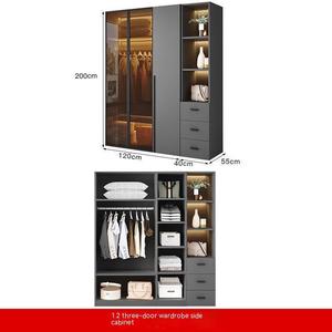 Lemari Pakaian Modular Kayu Desain Modern Custom 2023 PA untuk Kamar Tidur - Product Image 3