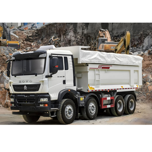 Camion benne d'<span class=keywords><strong>occasion</strong></span> HOWO TX 8x4 371HP Euro 2 pour la construction ferroviaire et le ballast - Product Image 4