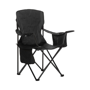 Heavy Duty <strong>Fold</strong> Chair Portable Folding Camping Chair With 4-Can <strong>Cooler</strong>, Side Pocket and Cup Holder With Carrying Bag - Product Image 6