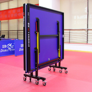 Mesa de tenis de mesa Double Fish 201A para interiores con ruedas de 125 mm, plegable, para uso doméstico y comercial - Product Image 2