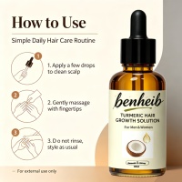 Huile Capillaire Naturelle Anti-Chute de Cheveux, Traitement du Cuir Chevelu à Base de Peptides Végétaux Biologiques, Bloqueur de DHT, Professionnel