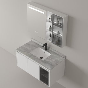 Armoire <span class=keywords><strong>de</strong></span> <span class=keywords><strong>salle</strong></span> <span class=keywords><strong>de</strong></span> <span class=keywords><strong>bain</strong></span> avec tiroirs et miroir, meuble-lavabo intelligent avec miroir, armoire <span class=keywords><strong>de</strong></span> <span class=keywords><strong>salle</strong></span> <span class=keywords><strong>de</strong></span> <span class=keywords><strong>bain</strong></span> Art Déco - Product Image 6
